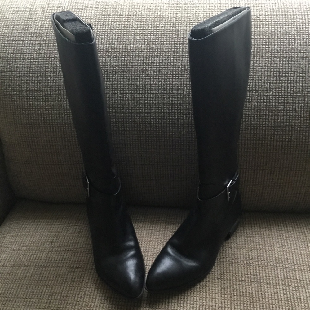 Nine West Black Leather Boots